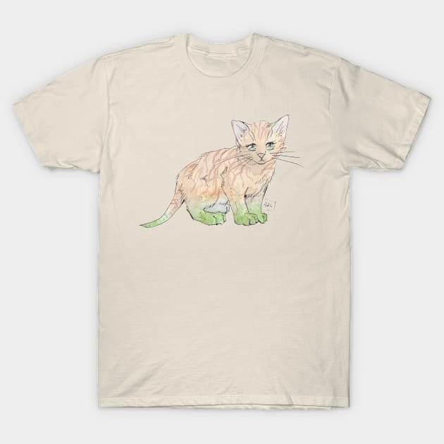 Forest Kitten T-Shirt by Aqutalion